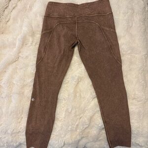 lululemon ice dye brown leggings